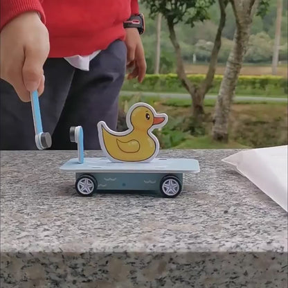 Fun DIY Magnetic Skateboard Kit for kids! Watch as they build and play.