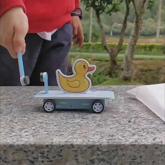 Fun DIY Magnetic Skateboard Kit for kids! Watch as they build and play.