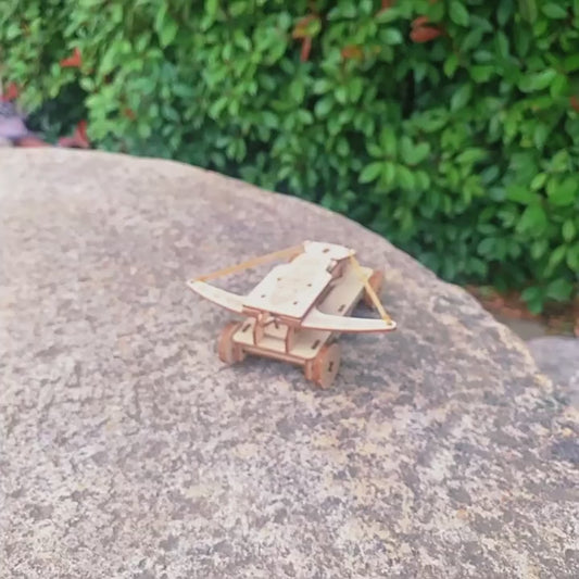DIY Ballista Kit assembly and firing demonstration.