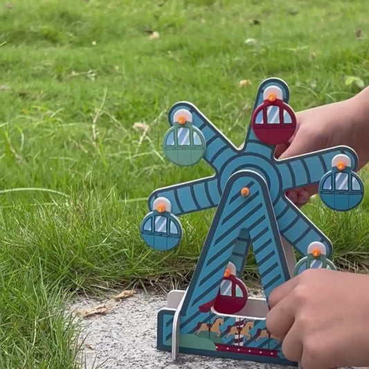 DIY Ferris Wheel Kit Unboxing and Assembly - Fun STEAM Project for Kids
