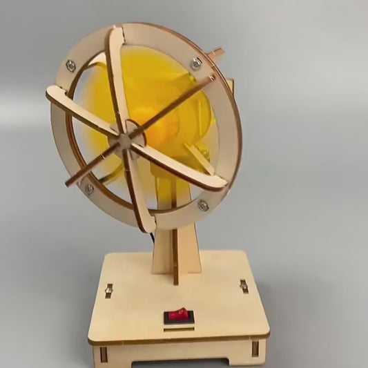 DIY Wooden Oscillating Fan Kit: Build Your Own Working Fan - STEM Learning Toy