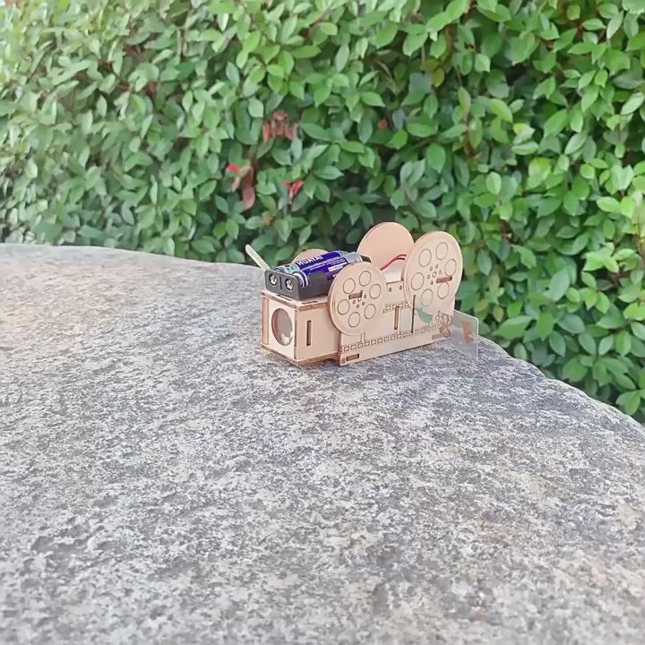 DIY Wooden Slide Projector Kit for Kids - Build Your Own Projector and Learn STEM.
