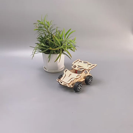 DIY Electric 4WD Car Kit assembly video tutorial for kids aged 5+, showcasing hands-on STEM learning.