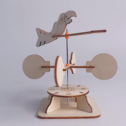 DIY Wooden Weather Vane Kit assembly tutorial for kids - Learn about wind direction with a fun, hands-on STEM project.
