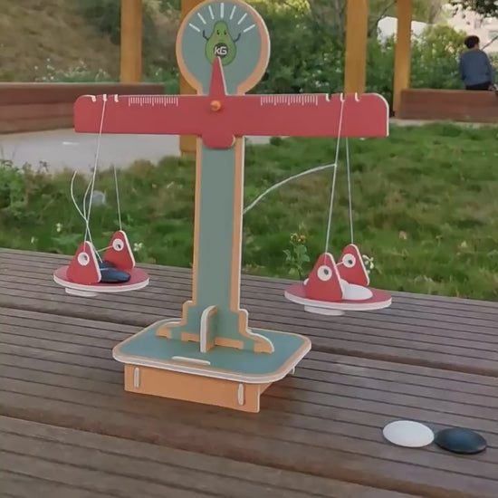 Engaging DIY Balance Scale Kit assembly for kids, showcasing interactive learning and fun.