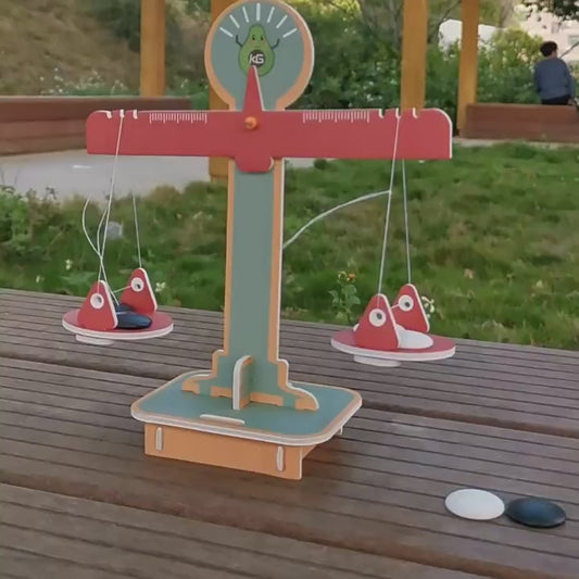 Engaging DIY Balance Scale Kit assembly for kids, showcasing interactive learning and fun.