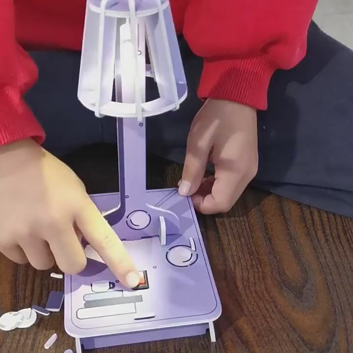 DIY Desk Lamp Kit: Learn basic electronics and build your own working table lamp.